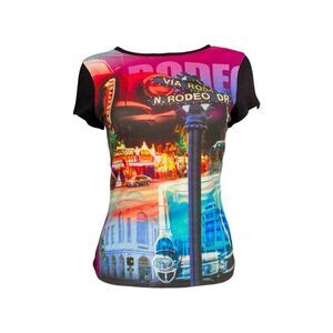 90s vintage all-over print baby tee